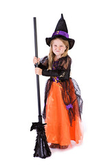 Halloween: Grumpy Little Girl Witch