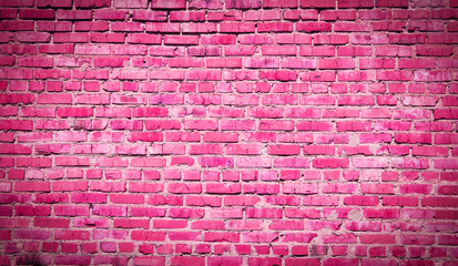 Naklejka na ściany i meble Background of old vintage brick wall