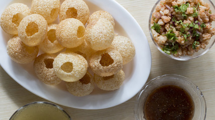 Pani Puri, Golgappe, Chat item, India