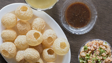 Pani Puri, Golgappe, Chat item, India