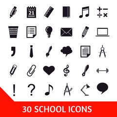 Obraz premium school set