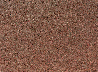 Running track red ground rubber cover.