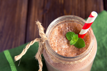 Chocolate smoothie (milkshake)
