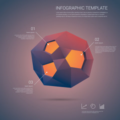 Vector infographic template. Business report presentation