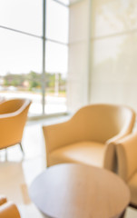 blur image of hospital office toom