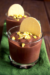 Chocolate mousse dessert