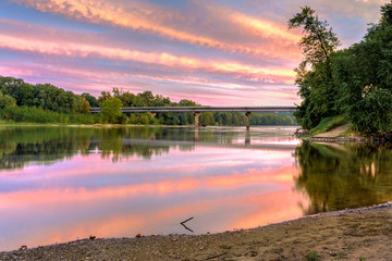 HDR sunset on the James River