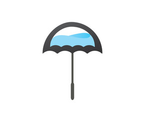 Umbrella And Water Crisis Logo
