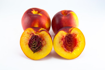 Nectarine fruit isolated