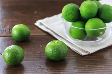 Sudachi; green small Japanese citrus