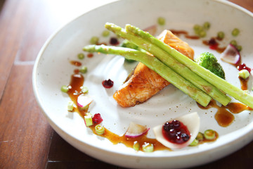 Grilled Salmon steak