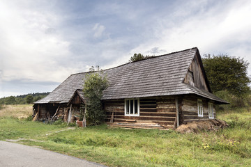 Fototapeta na wymiar Traditional old wooden house, Poland