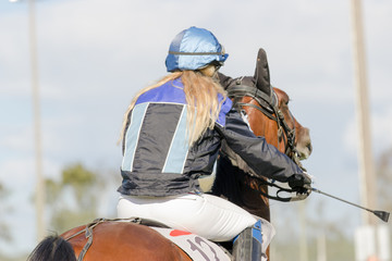 Female rider back