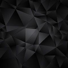 abstract black and white background consisting of triangles