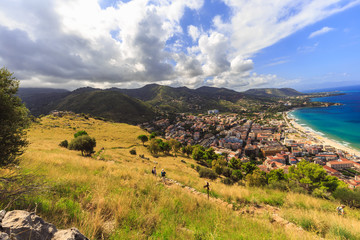 Fantastic Landscape at the italien sicilian Coastal City of Cefa
