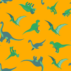 Cartoon dinosaurs pattern