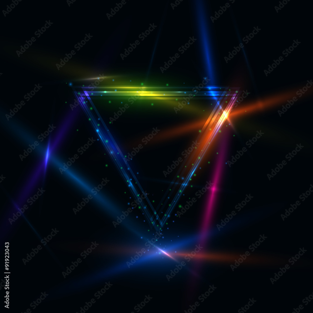 Aufkleber abstract background with triangle banner. vector illustration for graphic design. design for party f
