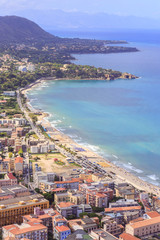 Fantastic Landscape at the italien sicilian Coastal City of Cefa