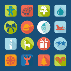 Set of Christmas icons