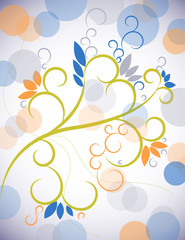 background with circles and swirls