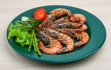 Grilled prawns