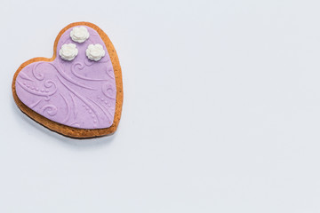 heart shaped shortbread valentine cookies