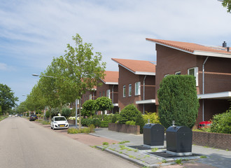 modern townhouses exterior