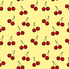 cherry, seamless pattern