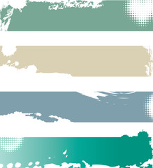 Choice of Four colorful grunge banners with space for text