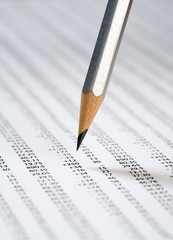 Pencil over vast number columns