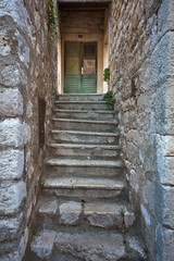 Old mediterranean village house detail
