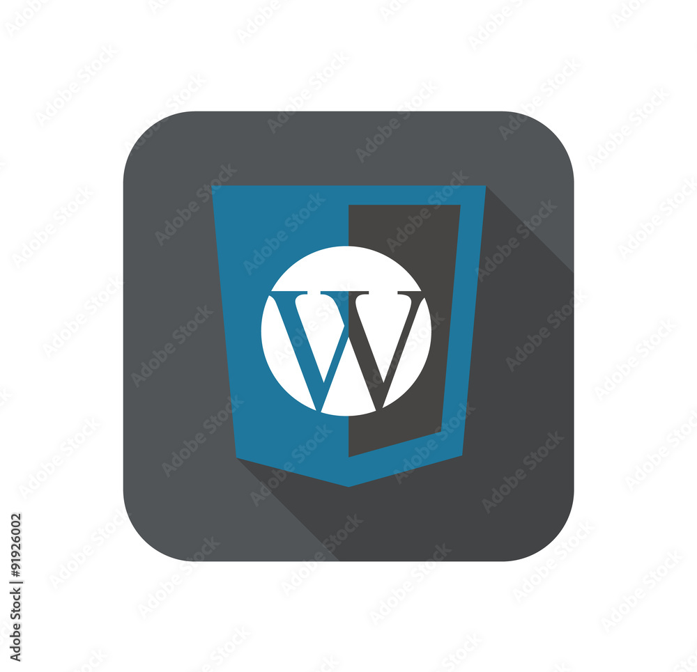 Poster vector web development shield sign - php site content managment
