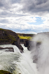 Gullfoss Waterfall in the Golden circle of Iceland