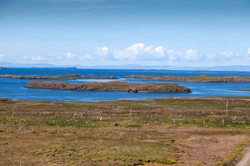 Fototapeta na wymiar Icelandic seascape archipelago
