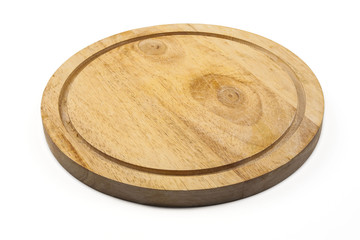 Wooden cutting board isolated