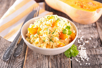 risotto with pumpkin