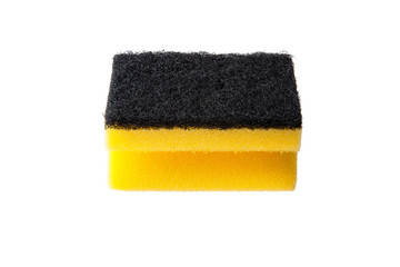 Kitchen cleaning sponge isolated set