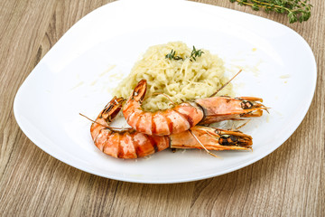 Risotto with prawn