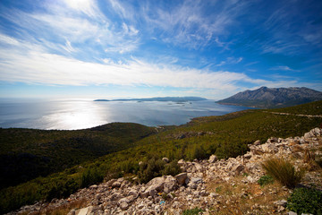 Fototapeta na wymiar Aerial view of mediterranean islands
