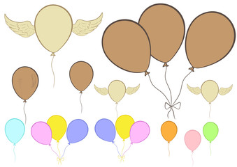 Clipart with balloons