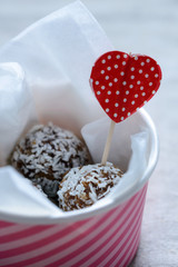 Vegane Schoko-Kokos-Pralinen