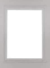 Residential window on white