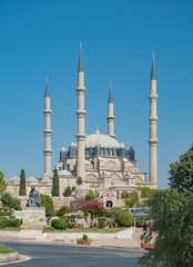 Fototapeta na wymiar Selimiye Mosque in Edirne Turkey is one of the finest examples of Ottoman architecture