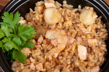 Shrimps risotto