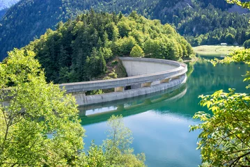 Foto op Plexiglas Dam on Bious-Artigues lake in the Pyrenees, France © Delphotostock