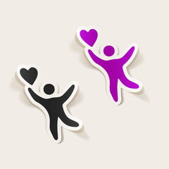 realistic design element: happiness people