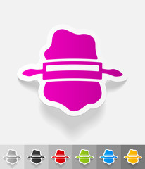 realistic design element. dough and rolling pin