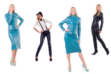 Fototapeta premium Set of photos in fashion concept