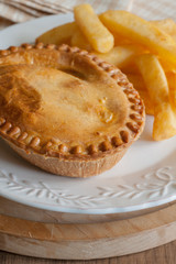 Savory Meat Pie and Chips