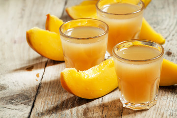 Mango juice, selective focus